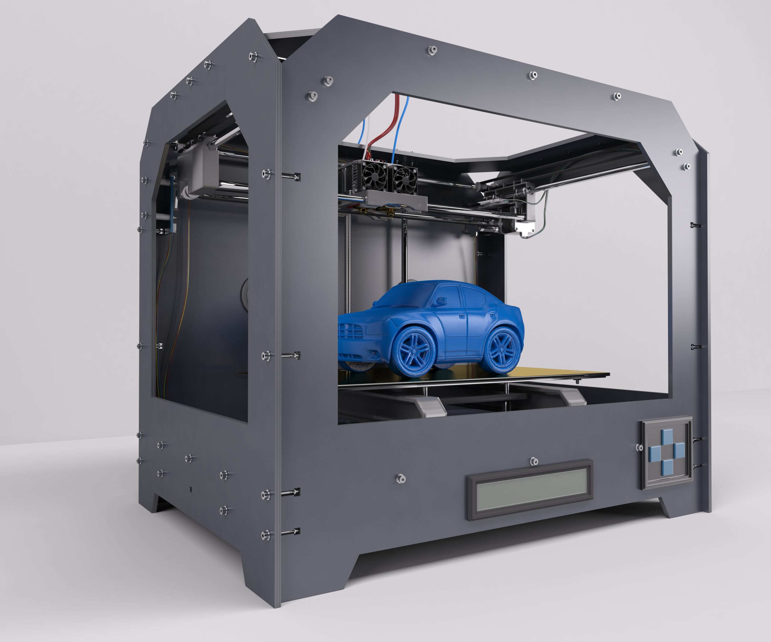 3D Render of 3 Dimensional  Printer